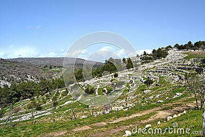 Landscape Sicily Stock Photo