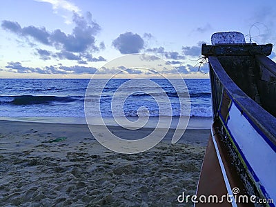 The landscape of view of beach side Stock Photo