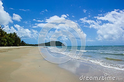 landscape view of Cape Tribulation in Daintree National Park in the far tropical north of Queensland, Australia Stock Photo