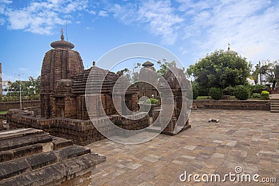 Landscape view of Gem of Odisha Architecture, Mukteshvara Temple,10th-century Hindu temple dedicated to Shiva Stock Photo