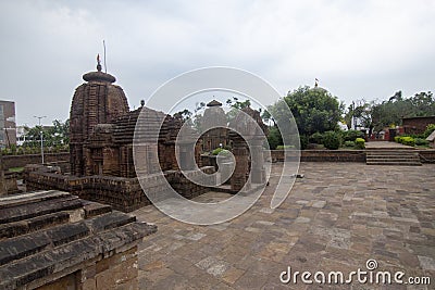 Landscape view of Gem of Odisha Architecture, Mukteshvara Temple,10th-century Hindu temple Stock Photo