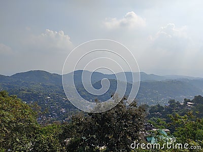 A landscape view of Guwahati, Assam India, taken from nilanchal hill Stock Photo