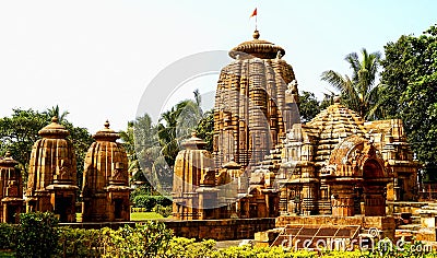 Landscape view of Indian Temple Stock Photo