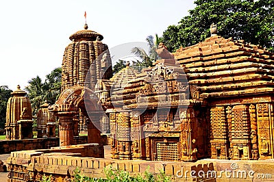 Landscape view of Indian Temple Stock Photo