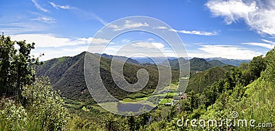 Landscape view of lake of Ganna Stock Photo