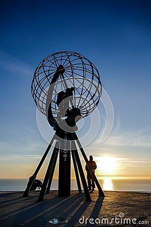 Landscape view in Nordkapp North Cape Norway Europe , taken in nordkapp, europe Editorial Stock Photo