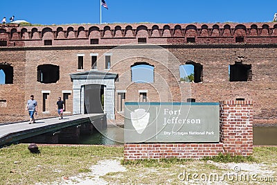 Dry Tortugas National Park - Fort Jefferson Editorial Stock Photo