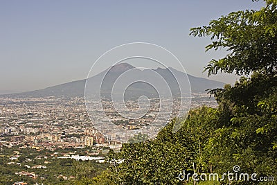 Landscape view of the Vesuvio Stock Photo