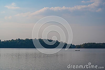 Landscape vieww of Pom pee view point.Pom Pee viewpoint is located in Khao Laem National Park Stock Photo