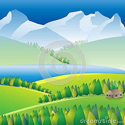 Landscape Vector Illustration