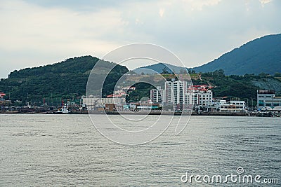 Landscape of Yeosu, South Jeolla Province, Korea Editorial Stock Photo