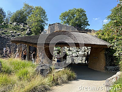 The landscape of the Zurich zoo or The Zoo ZÃ¼rich - die Landschaft des zÃ¼rcher Zoos oder Zuerich Zoologischer Garten - ZÃ¼rich Editorial Stock Photo