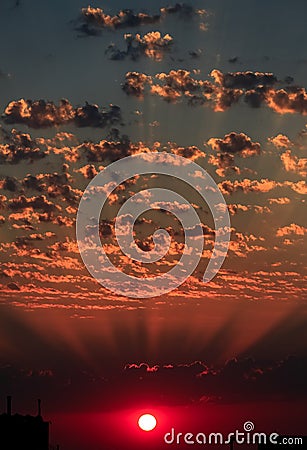 Landscapes with amazing clouds Stock Photo