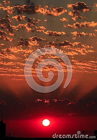 Landscapes with amazing clouds Stock Photo