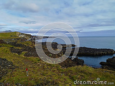 Landscapes of Iceland - Londrangar, Snaefellsness Peninsula Stock Photo