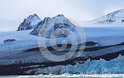 Landscapes of Svalbard / Spitsbergen Stock Photo