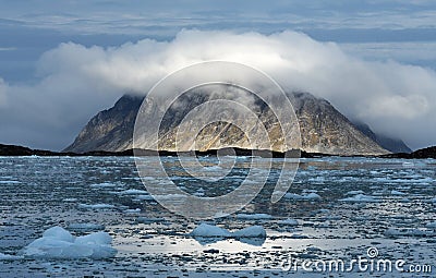 Landscapes of Svalbard / Spitsbergen Stock Photo
