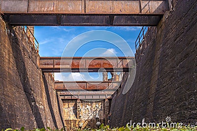 Landschaftspark Duisburg Nord Stock Photo