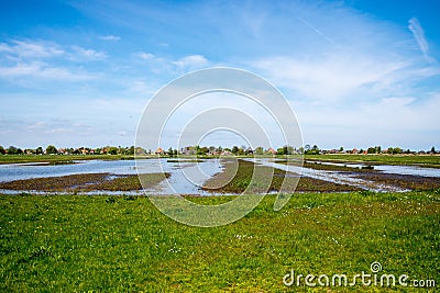 Landschap Zeevang; landscape Zeevang Stock Photo
