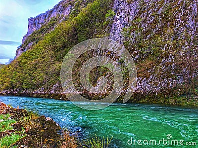 Landskape. River. Background. Canyon. Nature. Stock Photo