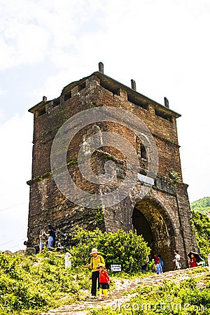 LANG CO, HUE, VIETNAM, April 28th, 2018: Hai Van pass. Editorial Stock Photo