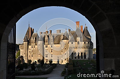 Langeais Castle Stock Photo