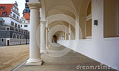 Langer Gang of Dresden Castle Editorial Stock Photo