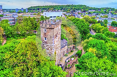 Langer Turm, a medieval tower in Aachen, Germany Stock Photo