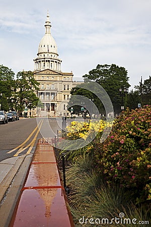 Lansing, Michigan - State Capitol Building Stock Photo