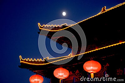 Lantern Festival Night Stock Photo