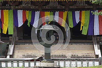 Entrance to Yoshino Kinpusenji temple, Japan Stock Photo