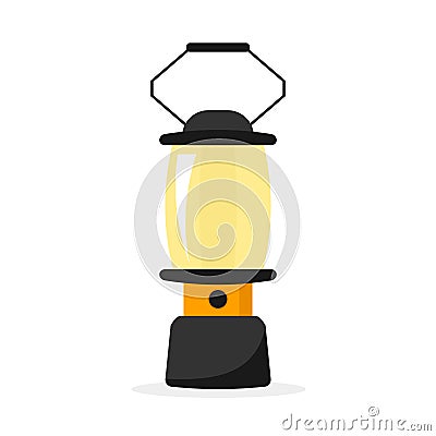 Camping lantern icon Vector Illustration