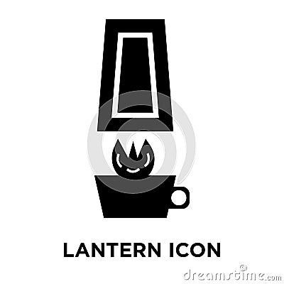 Lantern icon vector isolated on white background, logo concept o Vector Illustration