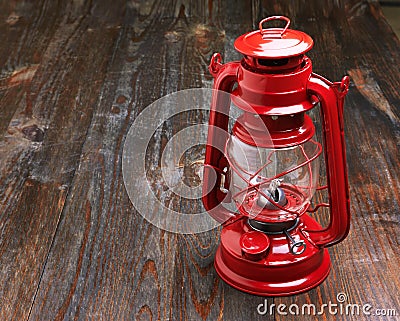 Lantern kerosene oil lamp Stock Photo