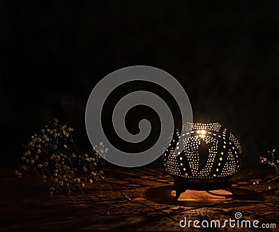 Lantern for the Muslim feast of the holy month of Ramadan Kareem Stock Photo