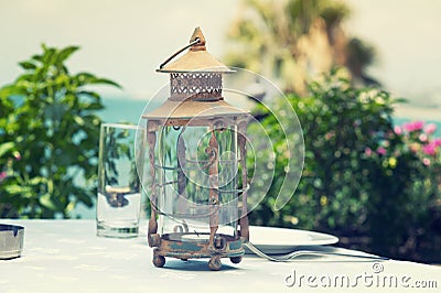 Lantern / Ramadan Lamp concept Stock Photo