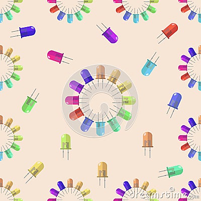 Lantern seamless pattern for your design, vector illustration Vector Illustration