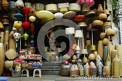 Lantern shop Stock Photo