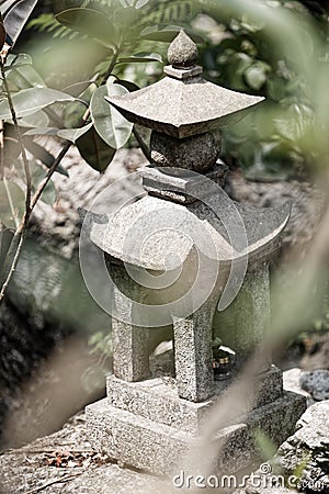 Lantern in temple near Perfume Pagoda Stock Photo