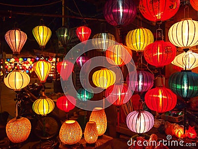 Lanterns in Hue Stock Photo
