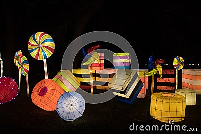 Chinese New Years Lanterns Editorial Stock Photo