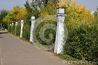 Lanterns of original form Stock Photo