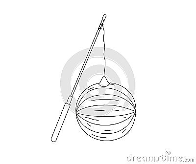 Lanterns for saint martin day or laternenumzug,traditional in Germany Vector Illustration