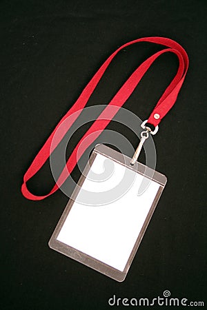 Lanyard indentity Stock Photo