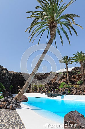 Lanzarote,Canary islands background Editorial Stock Photo