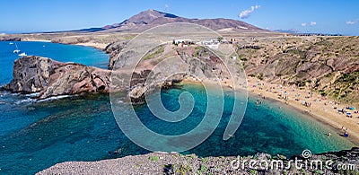 Lanzarote - Papagayo beach Stock Photo