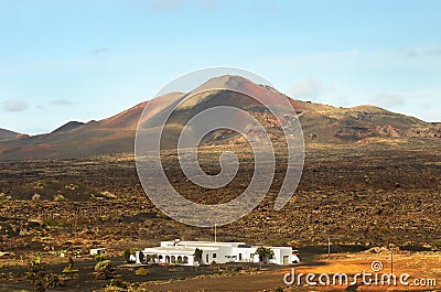 Lanzarote, Timanfaya volcanic park Stock Photo