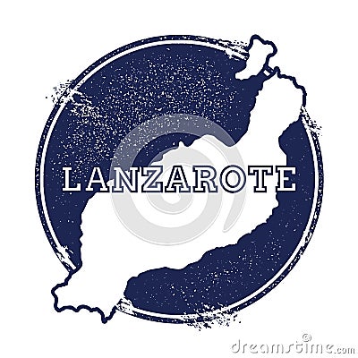 Lanzarote vector map. Vector Illustration