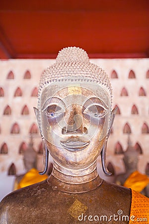 Lao, Vientiane - Wat Si Saket temple. Stock Photo