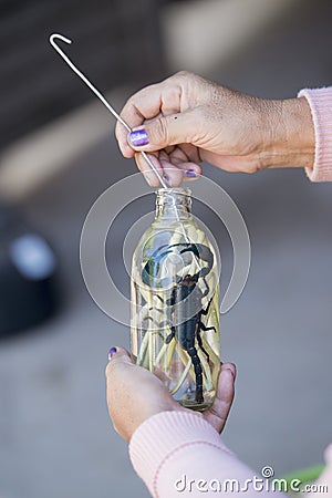 LAOS LUANG PRABANG BAN XANG HAY LAO LAO WHISKEY Stock Photo